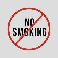 No Smoking Vector Design In Red Circle.