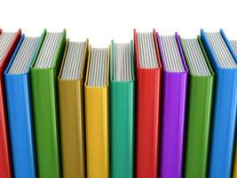Colorful Book 3d Render photo
