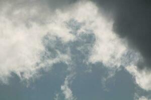 Thunderstorm texture clouds before rain on the sky photo