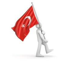 bandera de turquía foto