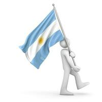 bandera de argentina foto