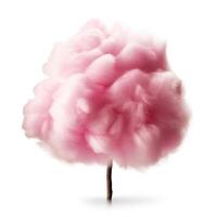 Pink Cotton Candy Isolated. Illustration photo