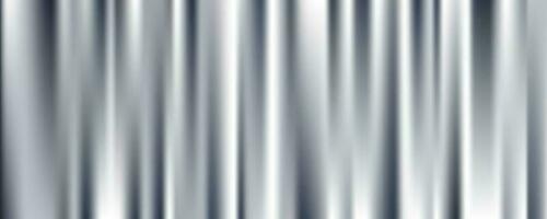 Silver foil background. Metal textured shiny gradient. Stainless glossy surface with reflection. Realistic chrome backdrop. Vector illustration.