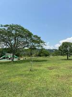 taman tasik millenium Malaysia . natural hills garden lake together photo