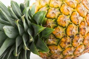 Close up of a pineapple. Ananas comosus photo