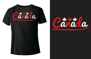 Canadá motivacional citas tipografía t camisa diseño y plantilla vectorial vector