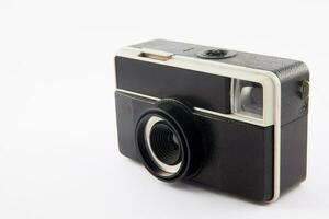 Old viewfinder analog camera from 1970s photo