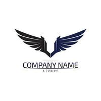 Falcon Wings Logo Template vector icon logo design app