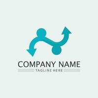 Business icon and logo design vector graphic