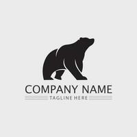 bear logo and animal vector design graphic illustration