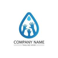 Water drop Logo Template vector