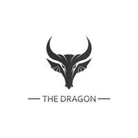 Dragon vector icon illustration