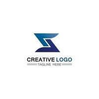 logotipo de la letra s corporativa empresarial vector