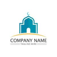 islamic icon and ramadhan logo design vector graphic sign