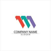 M Letter Logo Template vector