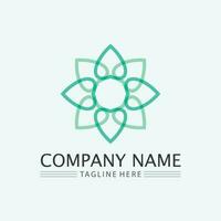 leaf logo design vector for nature symbol template editable,Green leaf logo ecology nature element vector icon.