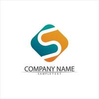 Business corporate S letter logo vector