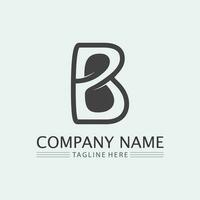 b font icon and  letter b logo vector. B logo symbol icon design template. vector