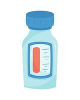 vaccine vial medical cure icon vector