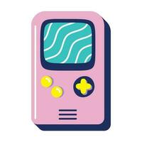 video game retro style icon vector