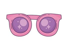 pink summer sunglasses accessory icon vector