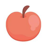 fresh apple fruit red icon vector