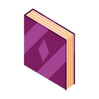 text book library isolated icon vector