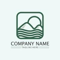 leaf logo design vector for nature symbol template editable,Green leaf logo ecology nature element vector icon.