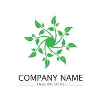 Eco Energy Vector Logo with leaf symbol. Green color with flash or thunder graphic. Nature and electricity renewable. This logo is suitable for technology, recycle, organic.