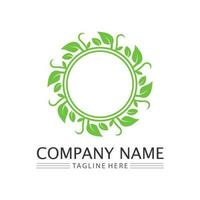 Tree logo icon vector illustration design.Vector silhouette of a tree templates of tree logo and roots  tree of life design illustration