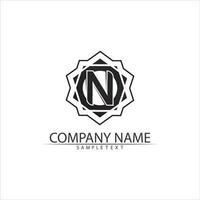 N Letter Logo Template vector