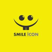 icono de sonrisa, sonrisa, diseño de logotipo vectorial, emoticonos felices, diseño divertido y felicidad de emoji vectorial vector