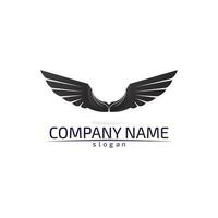 Falcon Wings Logo Template vector icon logo design app