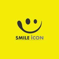 icono de sonrisa, sonrisa, diseño de logotipo vectorial, emoticonos felices, diseño divertido y felicidad de emoji vectorial vector