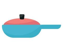 frying pan for cooking vector