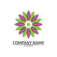 Vector  Lotus Flower Sign for Wellness, Spa and Yoga. Vector Illustration