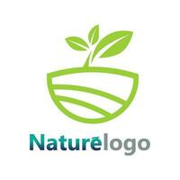 vector de diseño de logotipo de hoja para plantilla de símbolo de naturaleza editable, icono de vector de elemento de naturaleza de ecología de logotipo de hoja verde.