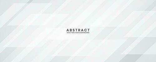 White geometric abstract background overlap layer on bright space with diagonal shapes decoration. Modern graphic design element technology style concept for banner, flyer, card, or brochure cover vector