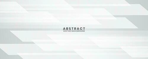 White geometric abstract background overlap layer on bright space with diagonal shapes decoration. Modern graphic design element technology style concept for banner, flyer, card, or brochure cover vector