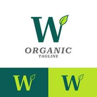 Leaf Organic Logo Design vector