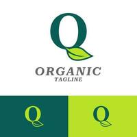 Leaf Organic Logo Design vector