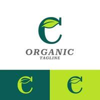 Leaf Organic Logo Design vector