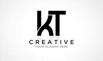 KT Letter Logo Design Vector Template. Alphabet Initial Letter KT Logo Design With Glossy Reflection Business Illustration.