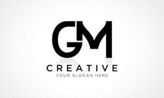 GM Letter Logo Design Vector Template. Alphabet Initial Letter GM Logo Design With Glossy Reflection Business Illustration.
