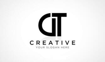 DT Letter Logo Design Vector Template. Alphabet Initial Letter DT Logo Design With Glossy Reflection Business Illustration.