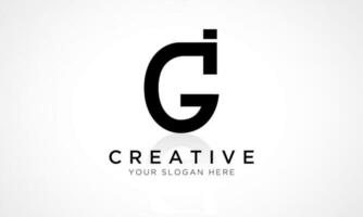 IG Letter Logo Design Vector Template. Alphabet Initial Letter IG Logo Design With Glossy Reflection Business Illustration.