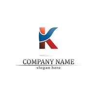 k diseño de logotipo k carta fuente concepto vector logo empresarial y diseño empresa inicial