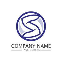 S letter and S logo Business corporate S font logo vector