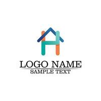 Real estate and home buildings logo icons template vector