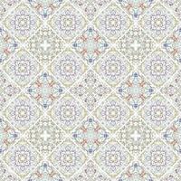 Vintage ceramic tiles wall decoration. Arabic ceramic tiles wall background. vector